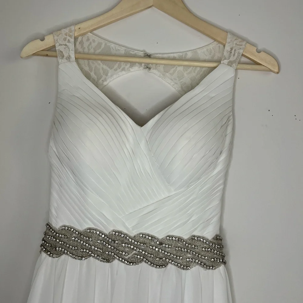JJs House Elegant White Wedding Dress - Picture 10 of 16